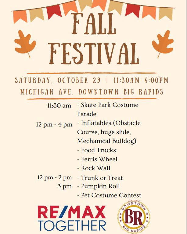 Big Rapids DBA Fall Festival Chaired by RE/MAX TOGETHER